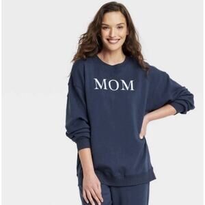 Grayson Threads "MOM" Sweatshirt Blue Women’s S